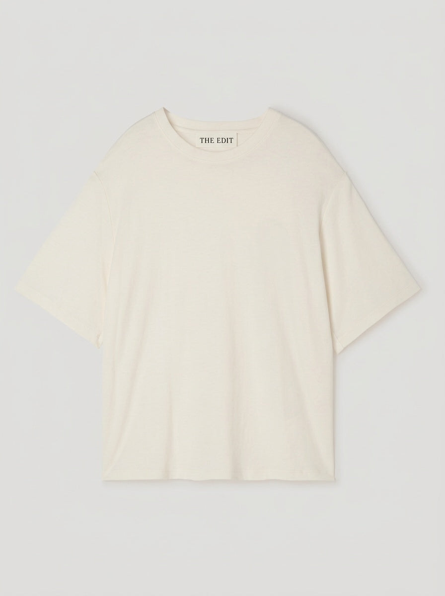 The Structured Jersey T-Shirt - Charcoal