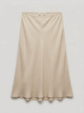 The Fluid Slip Skirt - Black