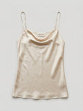 The Bias-Cut Silk Camisole - Bone