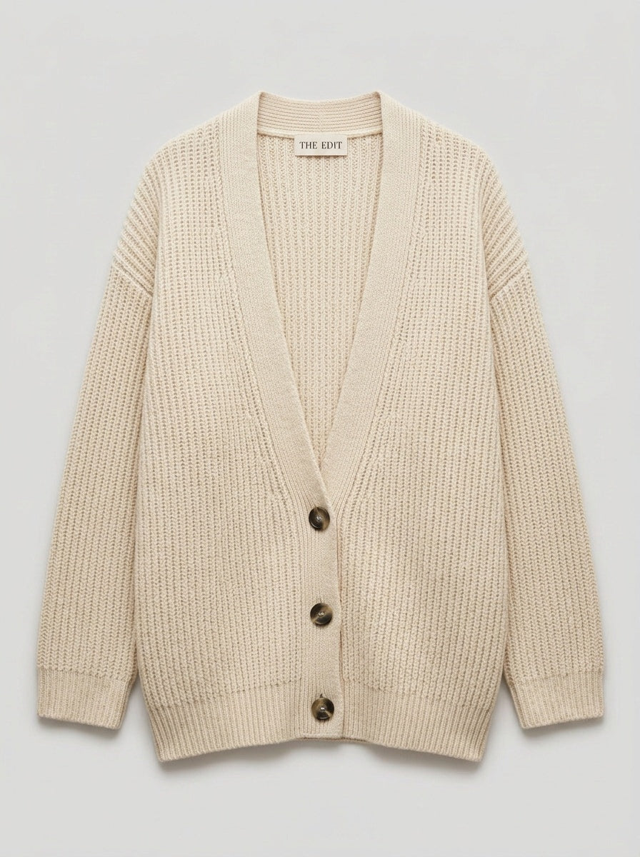The Plunging Cardigan - Espresso